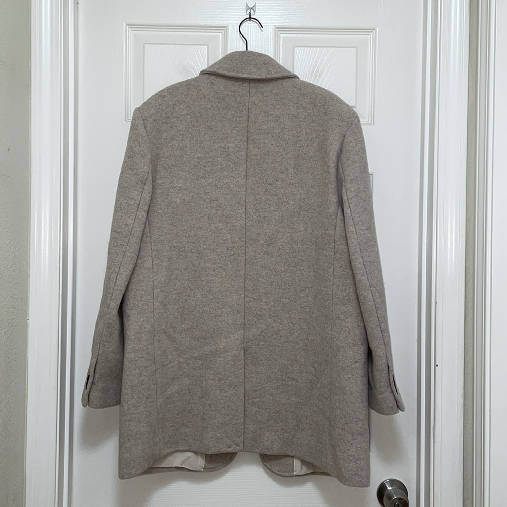 NWT MANGO Oversized 100% Wool Coat - Picture 11 of 11